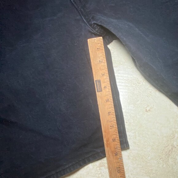 Levis Mens 501 Black Denim Shorts With Button Fly - Picture 7 of 7